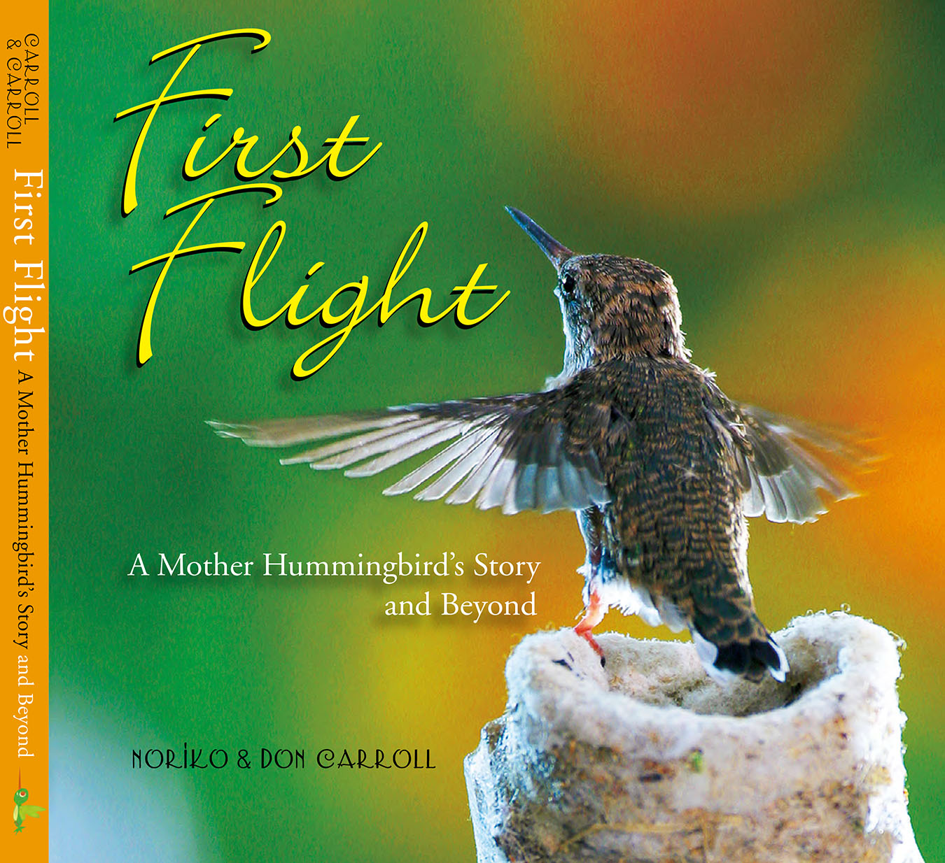 First Flight is the beautifully photographed story of Honey and her two chicks, Ray and Zen. In over fifty stunning, full-color close-ups, it captures the grace, the beauty, and the simultaneous strength and fragility of one of nature's tiniest birds. Professional photographer Don Carroll's images of his tiny housemates are woven throughout with Noriko's charming narrative describing the mother bird and her developing brood. Not just for bird enthusiasts, First Flight is a magical mix of hummingbird field guide, personal story, and new life taking flight. Readers will be captivated by the inherent drama as it unfolds in miniature, and they'll cheer as babies Ray and Zen make their own first flights out into a bright new world.